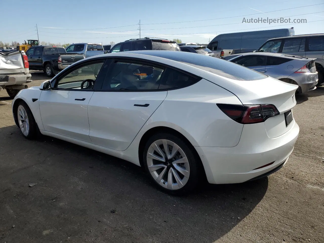 2021 Tesla Model 3  Белый vin: 5YJ3E1EB6MF879297