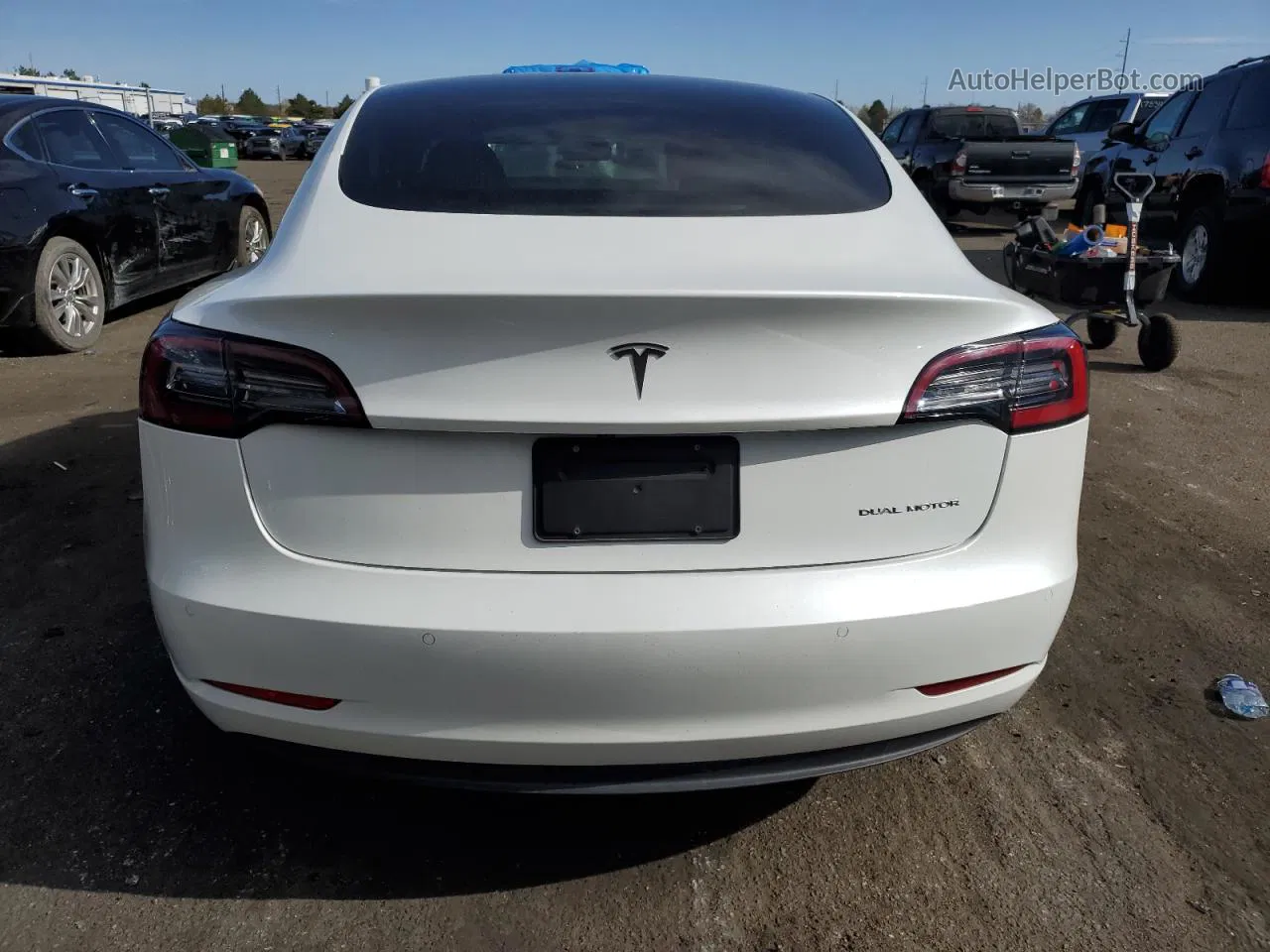 2021 Tesla Model 3  White vin: 5YJ3E1EB6MF879297