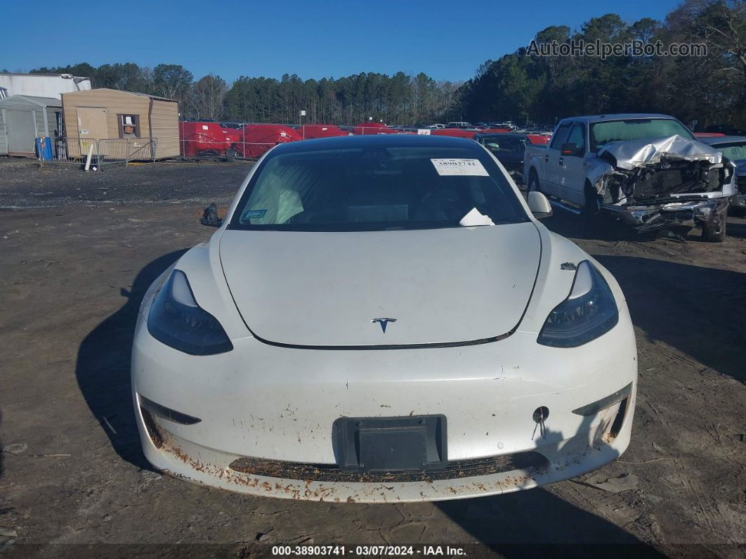 2021 Tesla Model 3 Long Range Dual Motor All-wheel Drive White vin: 5YJ3E1EB6MF924786