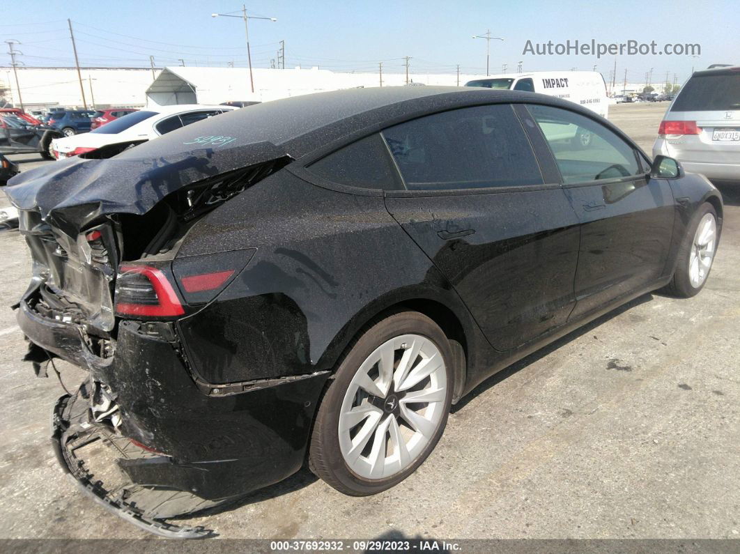 2021 Tesla Model 3 Long Range Black vin: 5YJ3E1EB6MF998869