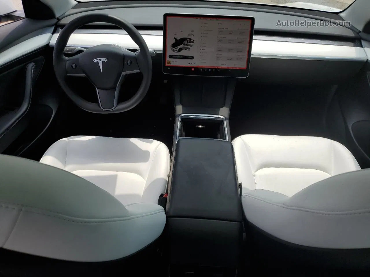 2022 Tesla Model 3  White vin: 5YJ3E1EB6NF327204