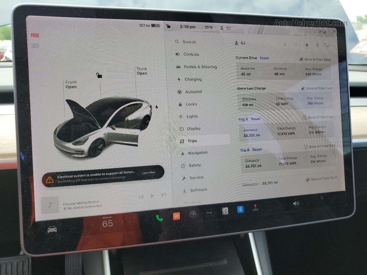 2018 Tesla Model 3  Gray vin: 5YJ3E1EB7JF065980