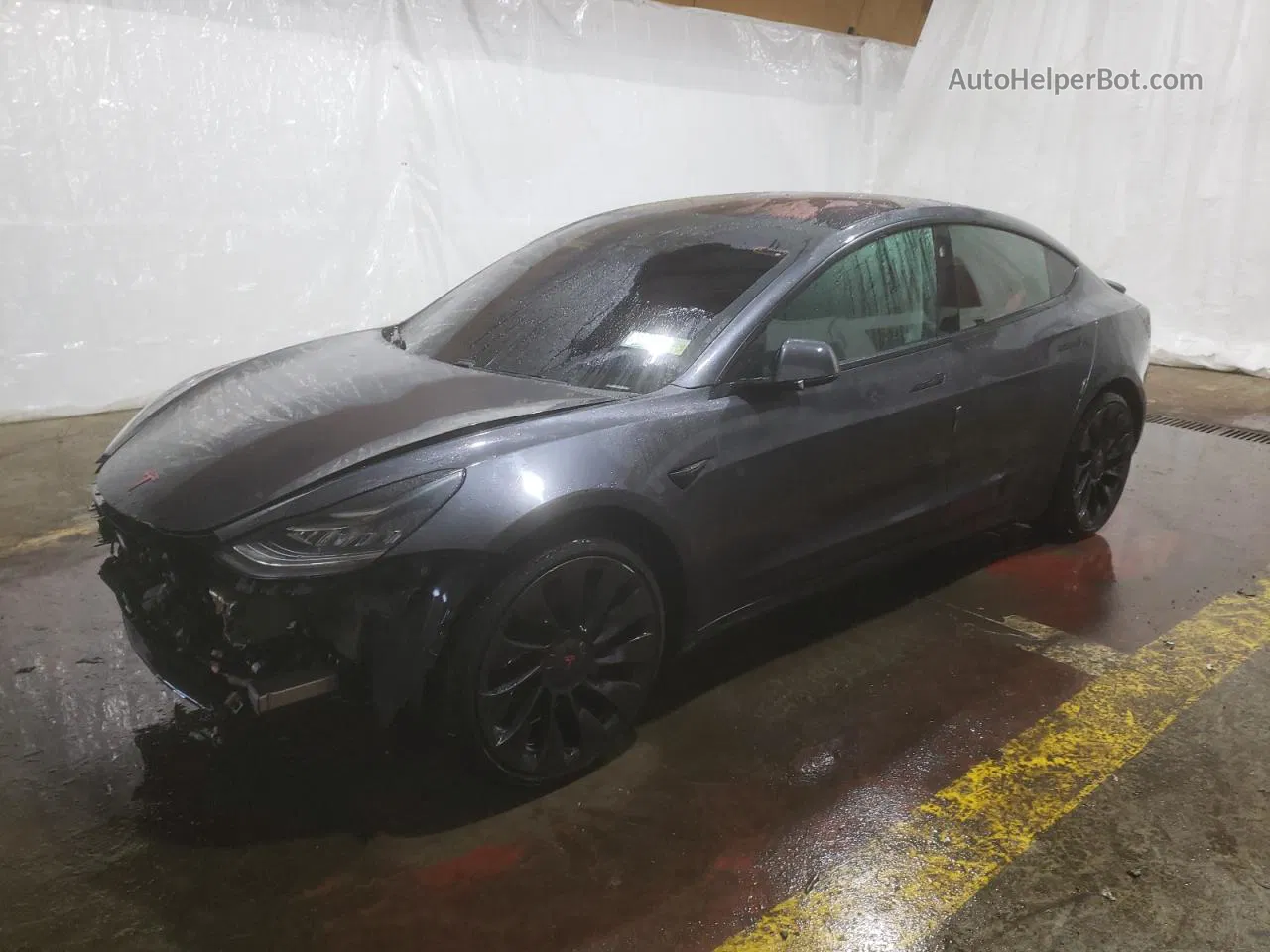 2018 Tesla Model 3 Charcoal vin: 5YJ3E1EB7JF066188