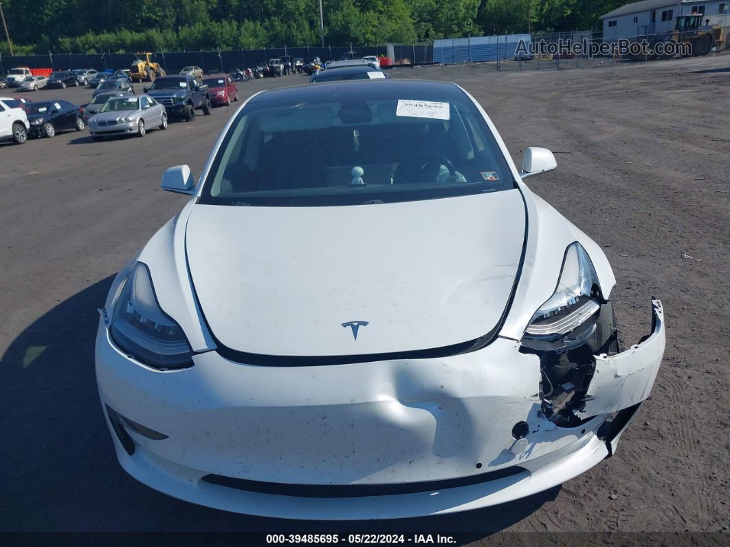 2018 Tesla Model 3 Long Range/performance White vin: 5YJ3E1EB7JF066904