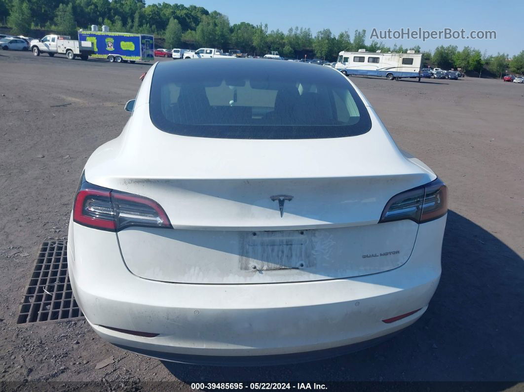 2018 Tesla Model 3 Long Range/performance White vin: 5YJ3E1EB7JF066904