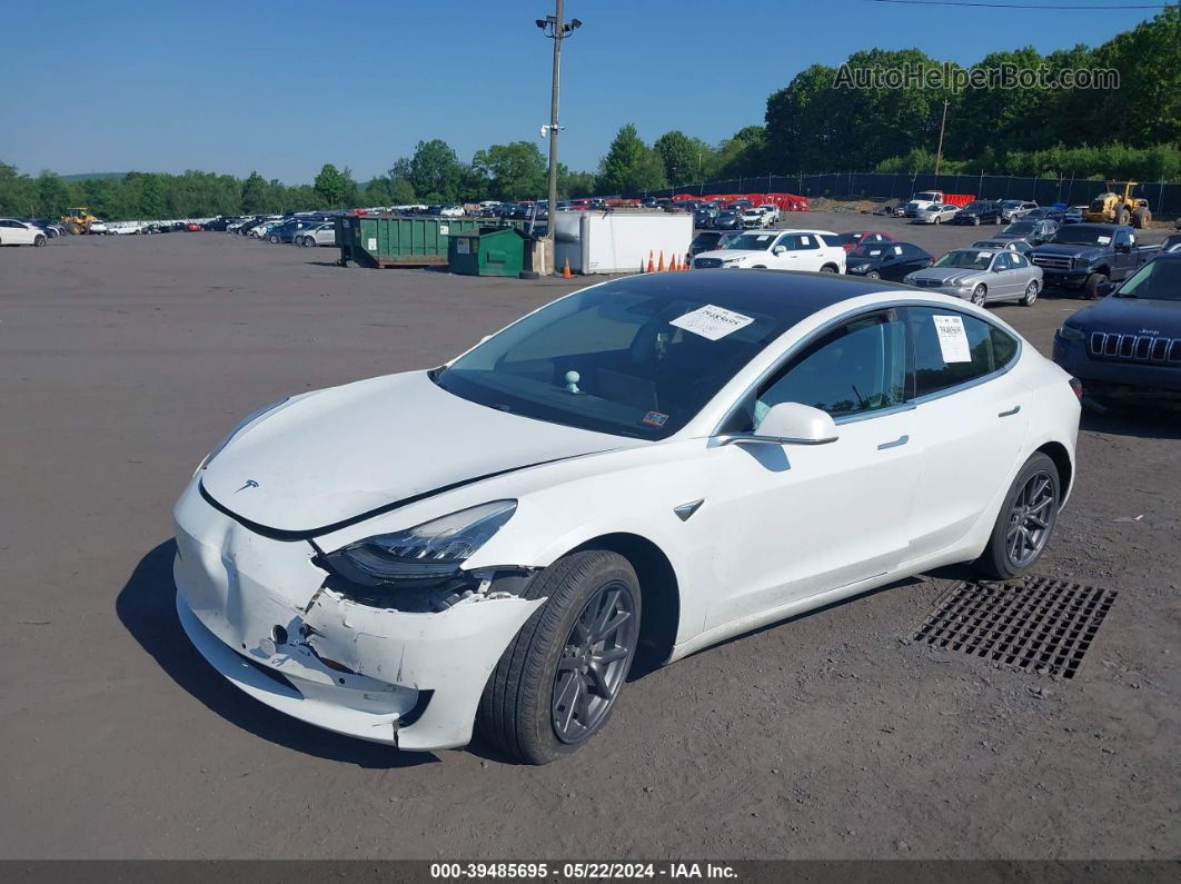 2018 Tesla Model 3 Long Range/performance White vin: 5YJ3E1EB7JF066904