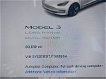 2018 Tesla Model 3 Long Range/performance White vin: 5YJ3E1EB7JF066904