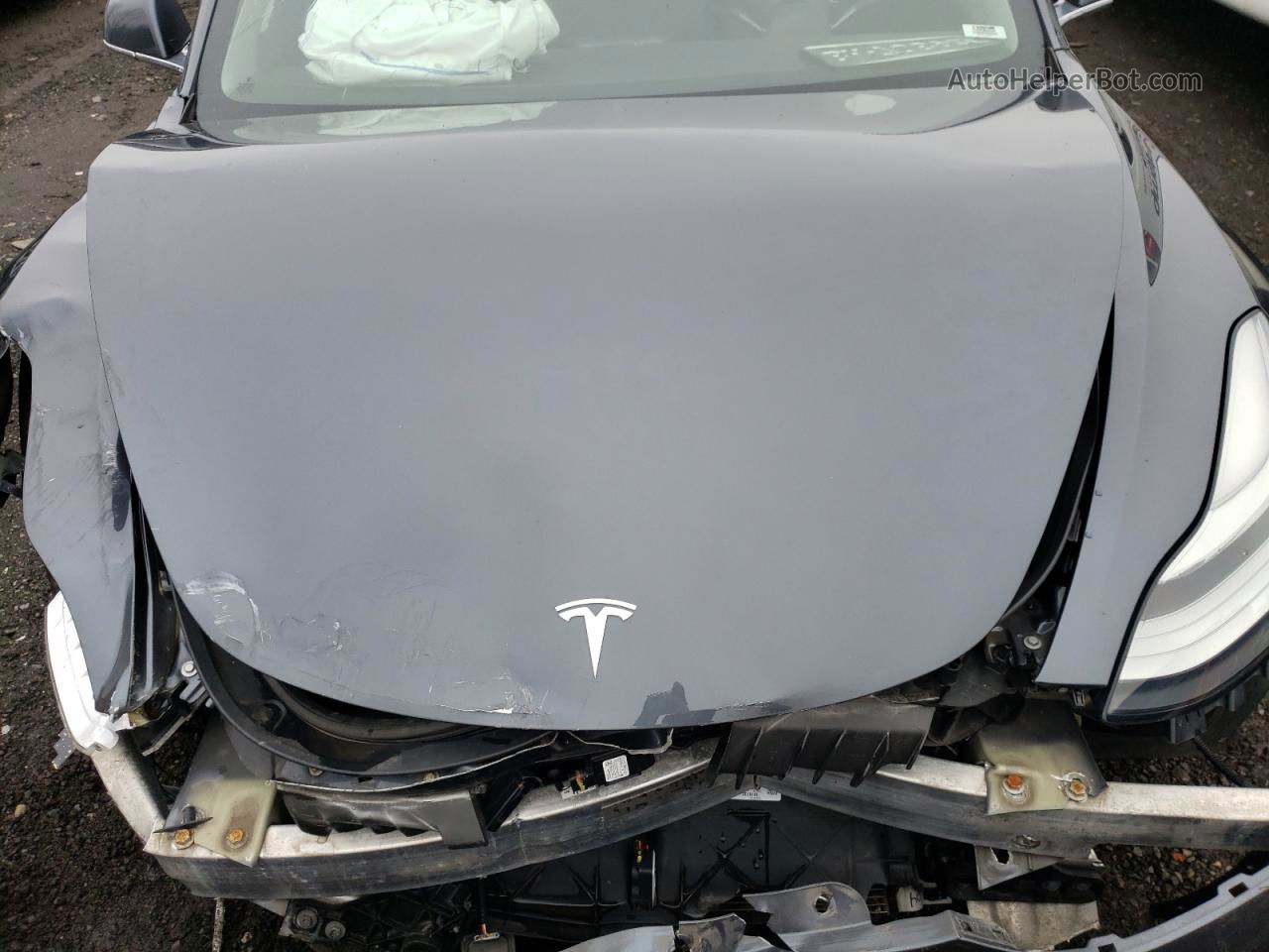 2018 Tesla Model 3  Серый vin: 5YJ3E1EB7JF087364