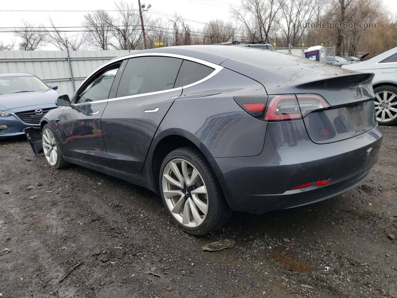 2018 Tesla Model 3  Gray vin: 5YJ3E1EB7JF087364