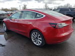 2018 Tesla Model 3  Красный vin: 5YJ3E1EB7JF100839