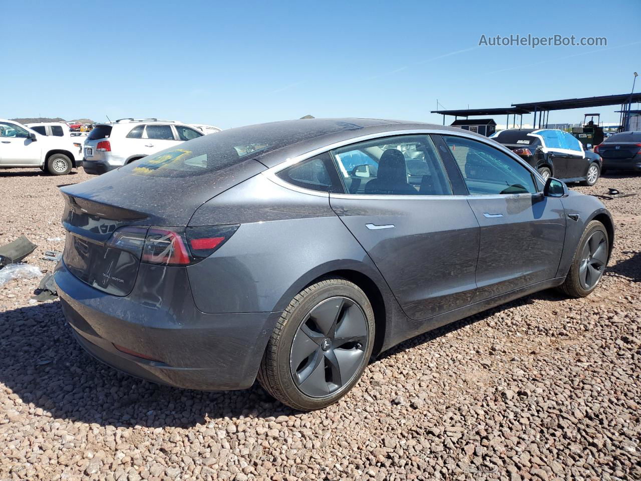 2018 Tesla Model 3  Charcoal vin: 5YJ3E1EB7JF119455