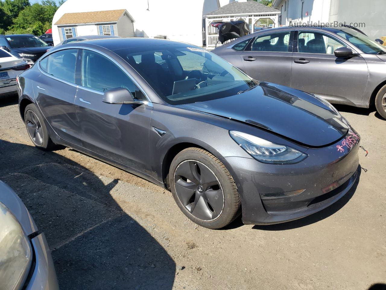 2018 Tesla Model 3  Gray vin: 5YJ3E1EB7JF119536