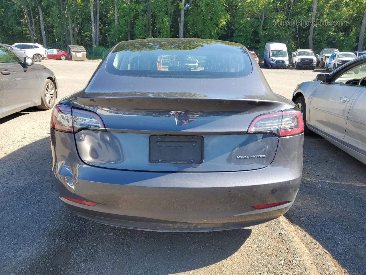 2018 Tesla Model 3  Gray vin: 5YJ3E1EB7JF119536