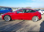 2018 Tesla Model 3 Long Range/performance Red vin: 5YJ3E1EB7JF147563