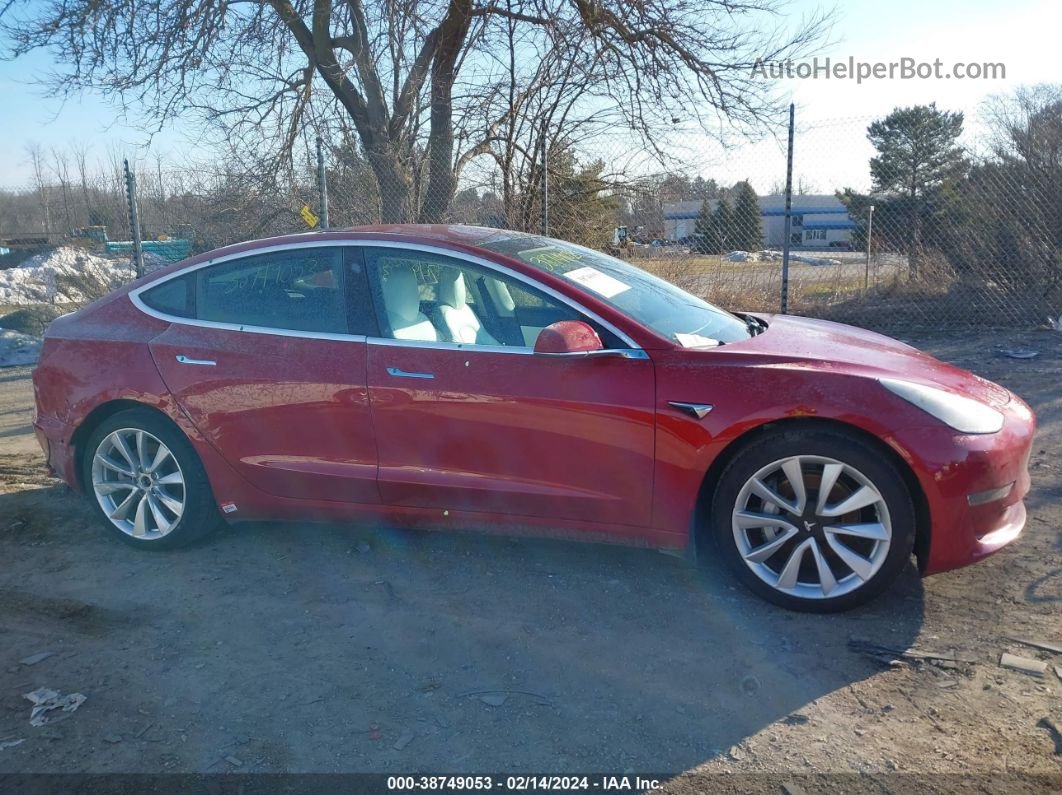 2018 Tesla Model 3 Long Range/performance Красный vin: 5YJ3E1EB7JF147563