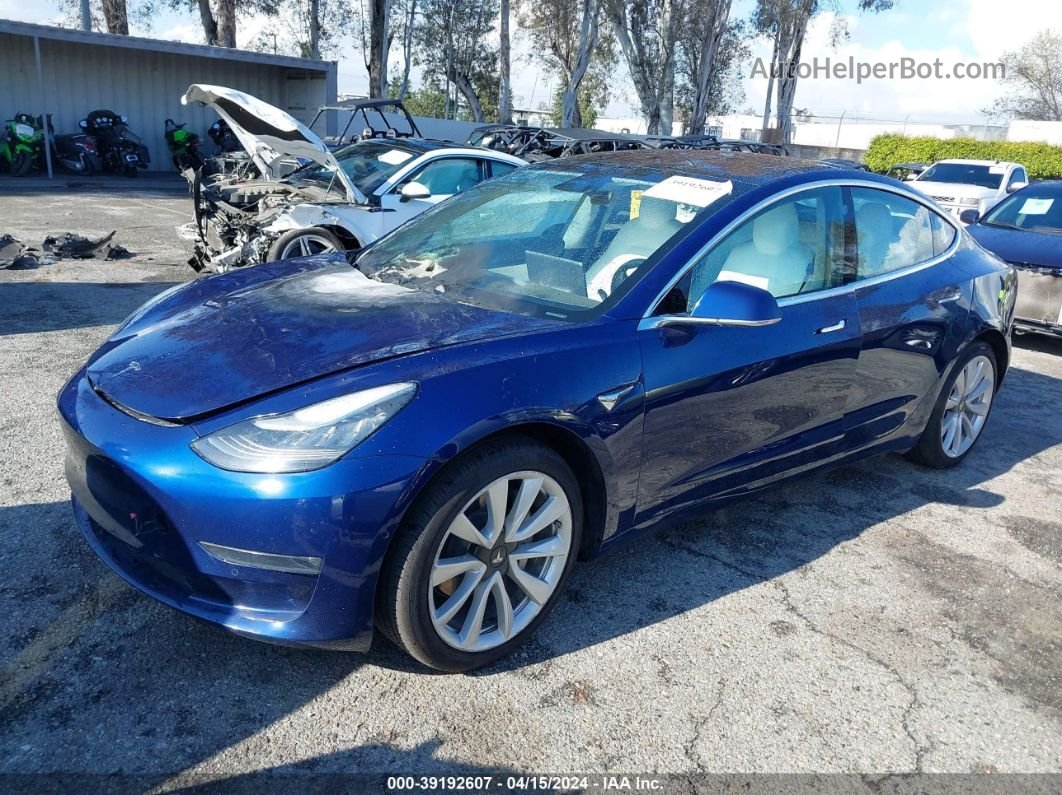 2018 Tesla Model 3 Long Range/performance Синий vin: 5YJ3E1EB7JF147689