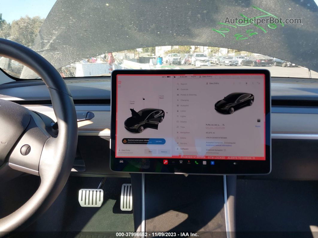 2018 Tesla Model 3 Performance/long Range Black vin: 5YJ3E1EB7JF180966