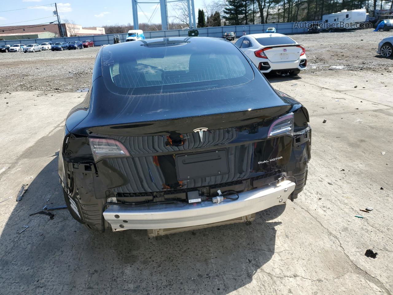 2019 Tesla Model 3  Black vin: 5YJ3E1EB7KF384927