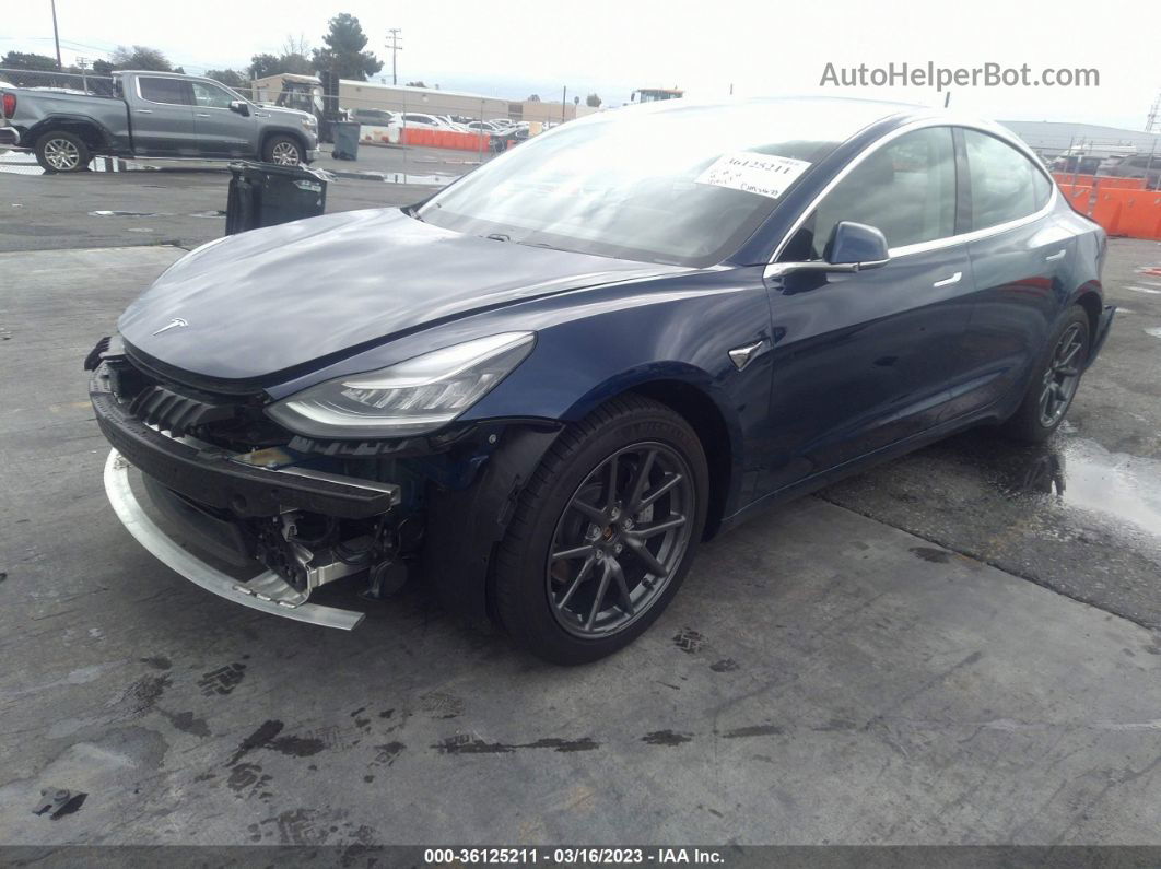 2019 Tesla Model 3 Long Range/performance Blue vin: 5YJ3E1EB7KF387682