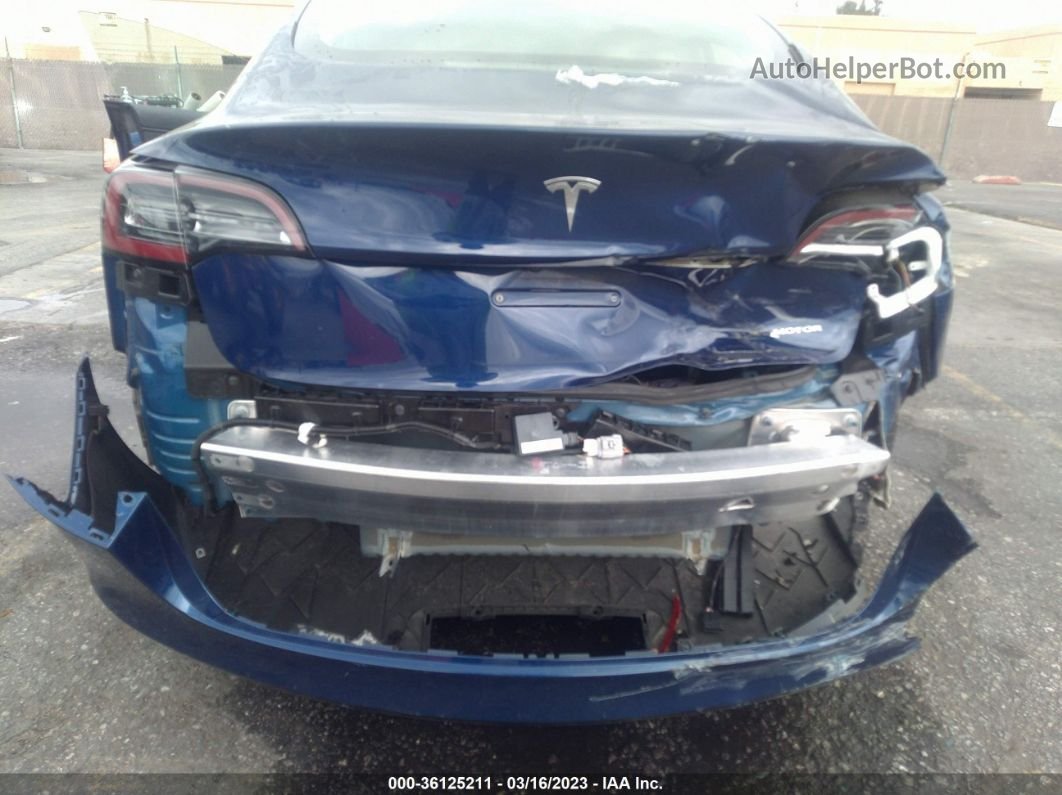 2019 Tesla Model 3 Long Range/performance Blue vin: 5YJ3E1EB7KF387682