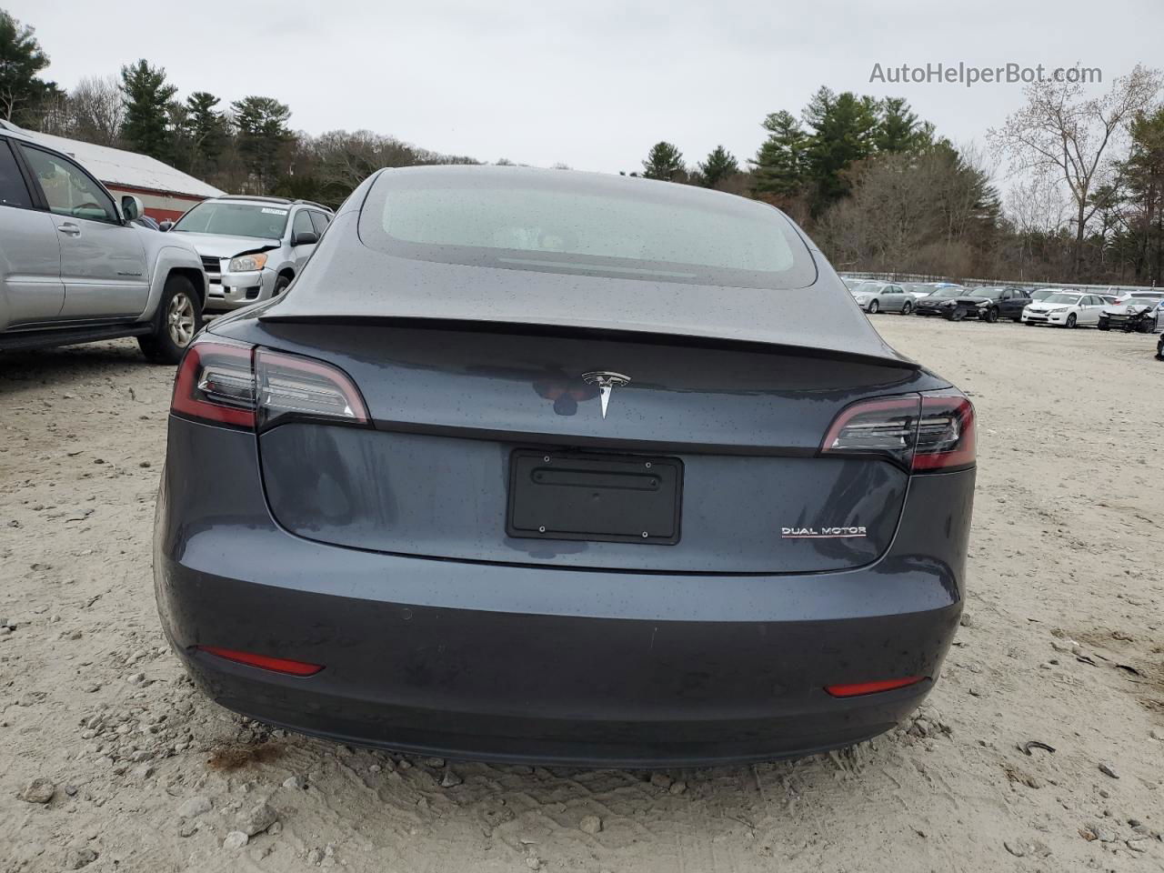 2019 Tesla Model 3  Gray vin: 5YJ3E1EB7KF392798