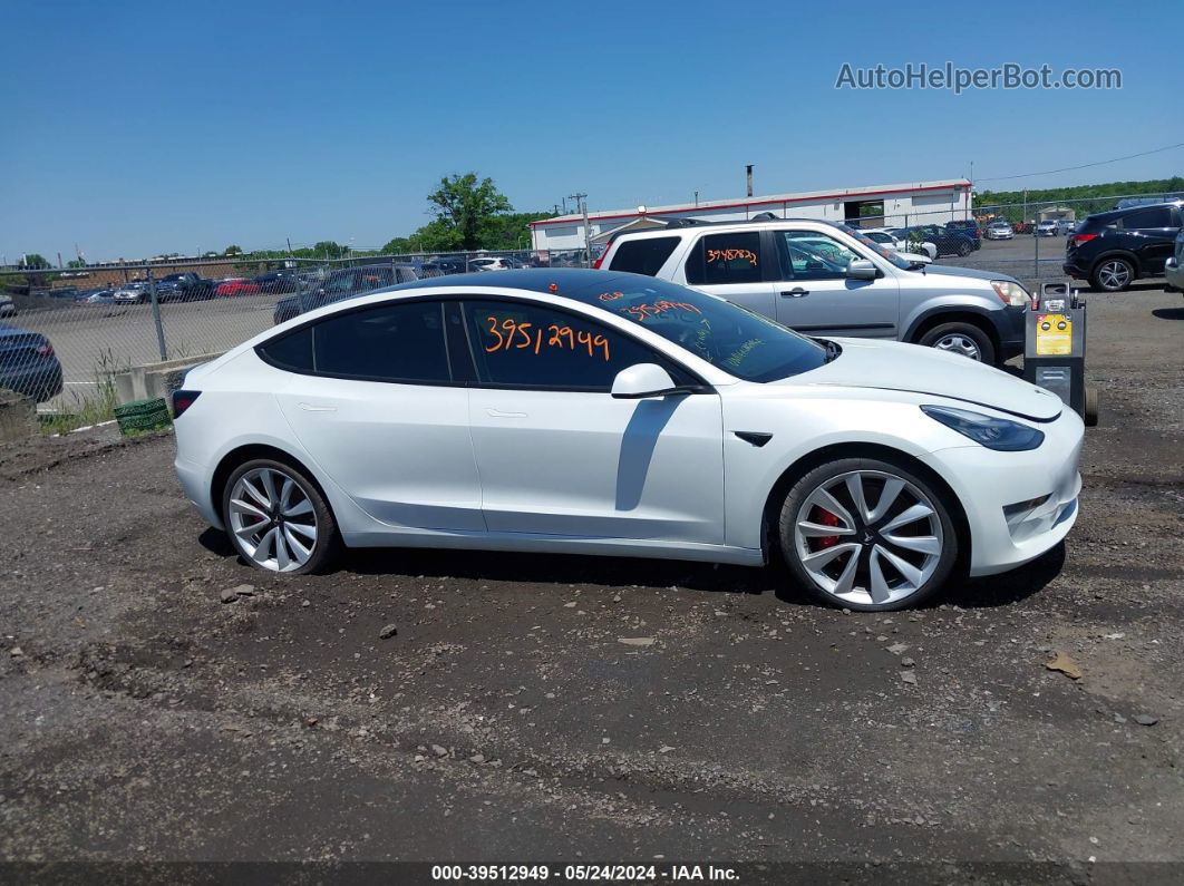 2019 Tesla Model 3 Long Range/performance White vin: 5YJ3E1EB7KF413648