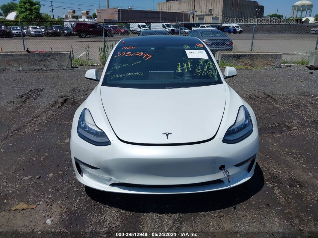 2019 Tesla Model 3 Long Range/performance White vin: 5YJ3E1EB7KF413648