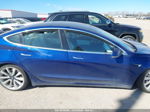 2019 Tesla Model 3 Long Range/performance Blue vin: 5YJ3E1EB7KF451008