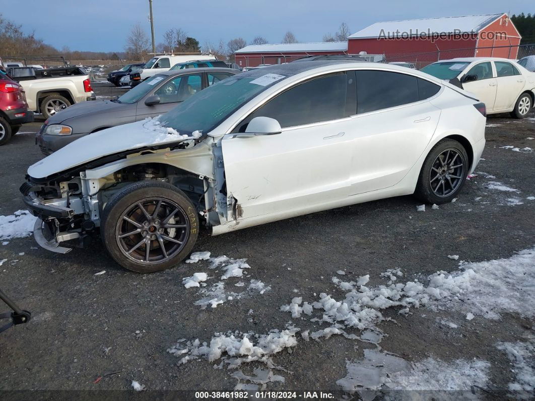 2019 Tesla Model 3 Long Range/performance White vin: 5YJ3E1EB7KF494716