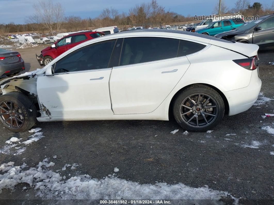 2019 Tesla Model 3 Long Range/performance White vin: 5YJ3E1EB7KF494716