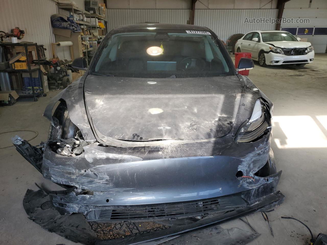 2019 Tesla Model 3  Gray vin: 5YJ3E1EB7KF510350