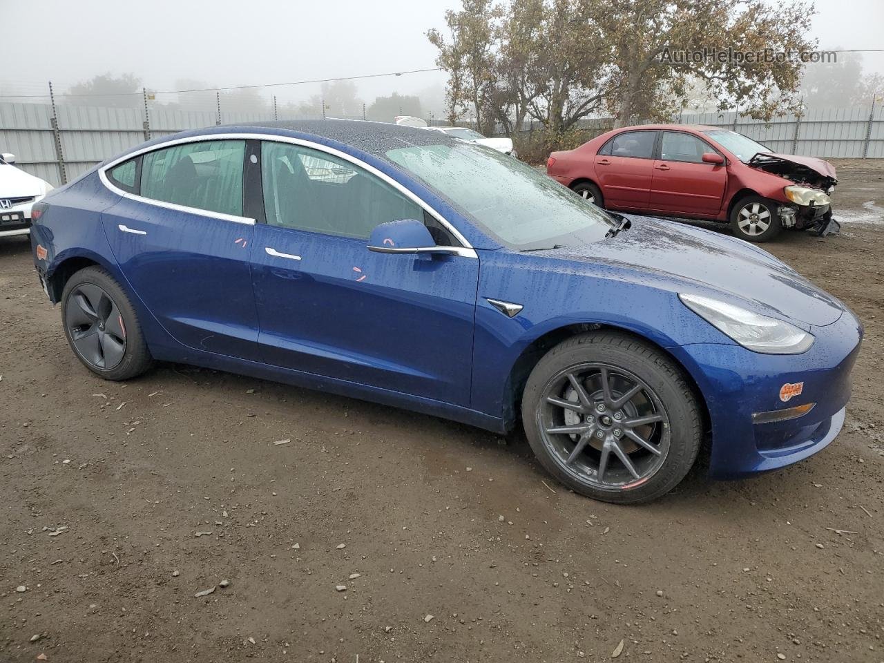 2019 Tesla Model 3  Blue vin: 5YJ3E1EB7KF520862
