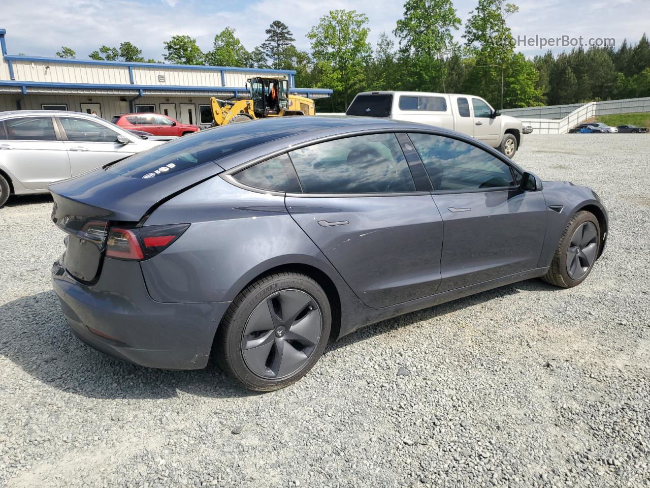 2020 Tesla Model 3  Gray vin: 5YJ3E1EB7LF616797