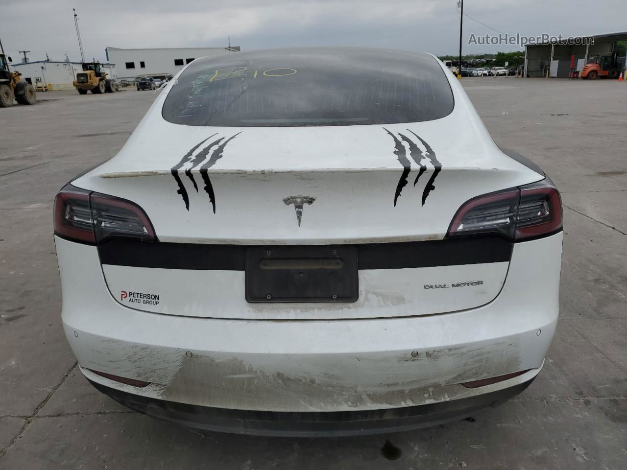 2020 Tesla Model 3  White vin: 5YJ3E1EB7LF619201