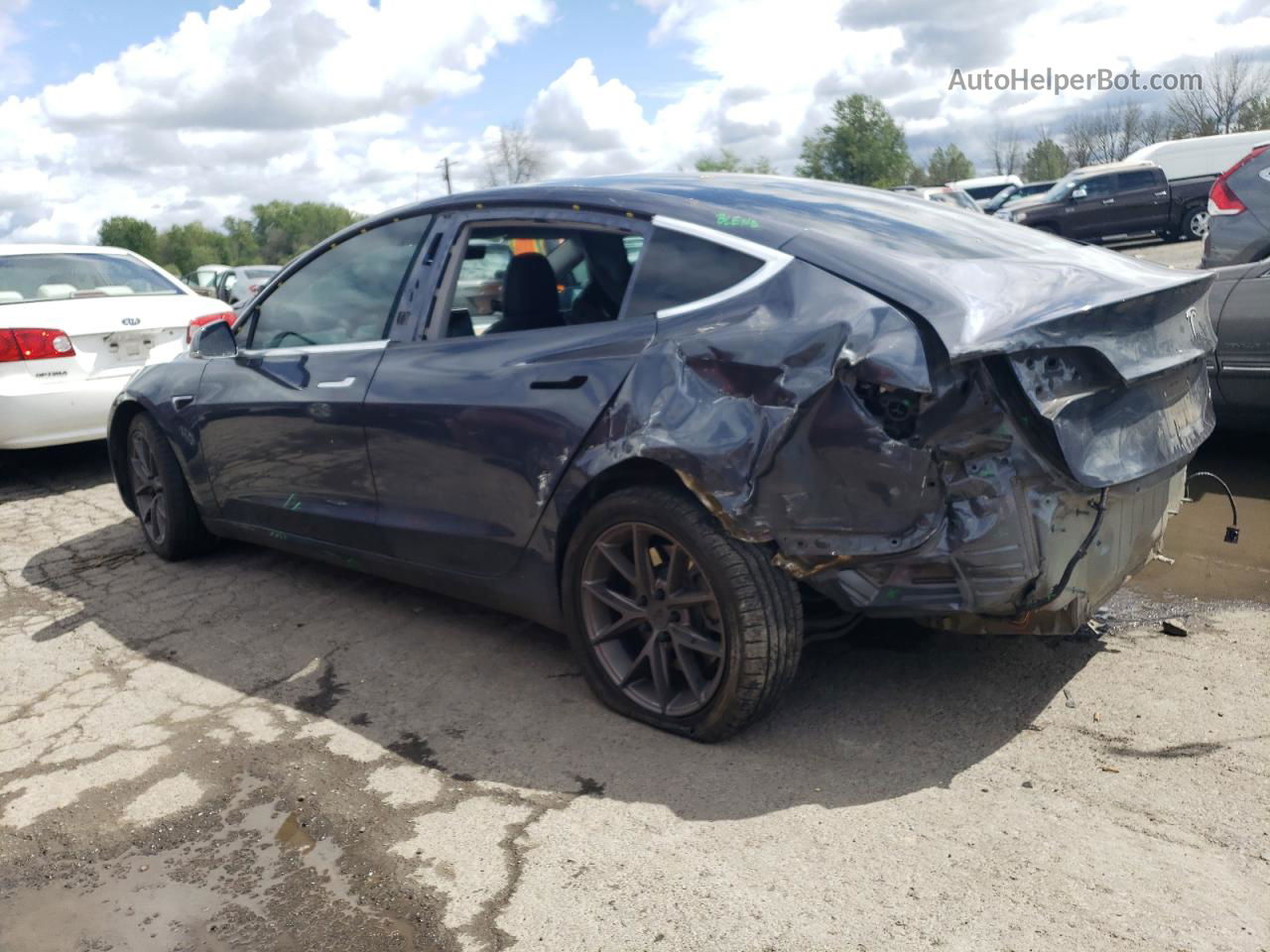 2020 Tesla Model 3  Gray vin: 5YJ3E1EB7LF646236