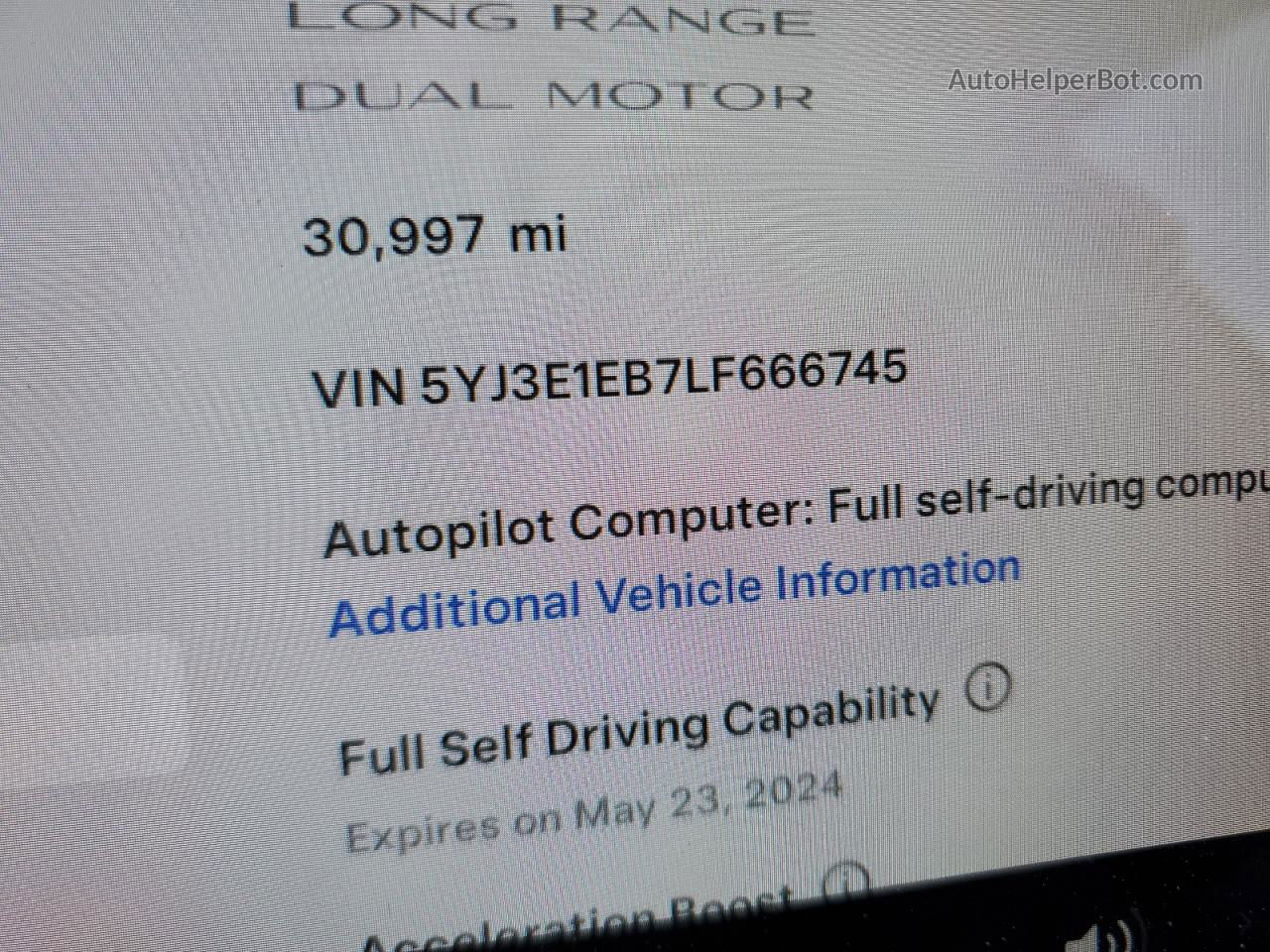 2020 Tesla Model 3  Gray vin: 5YJ3E1EB7LF666745