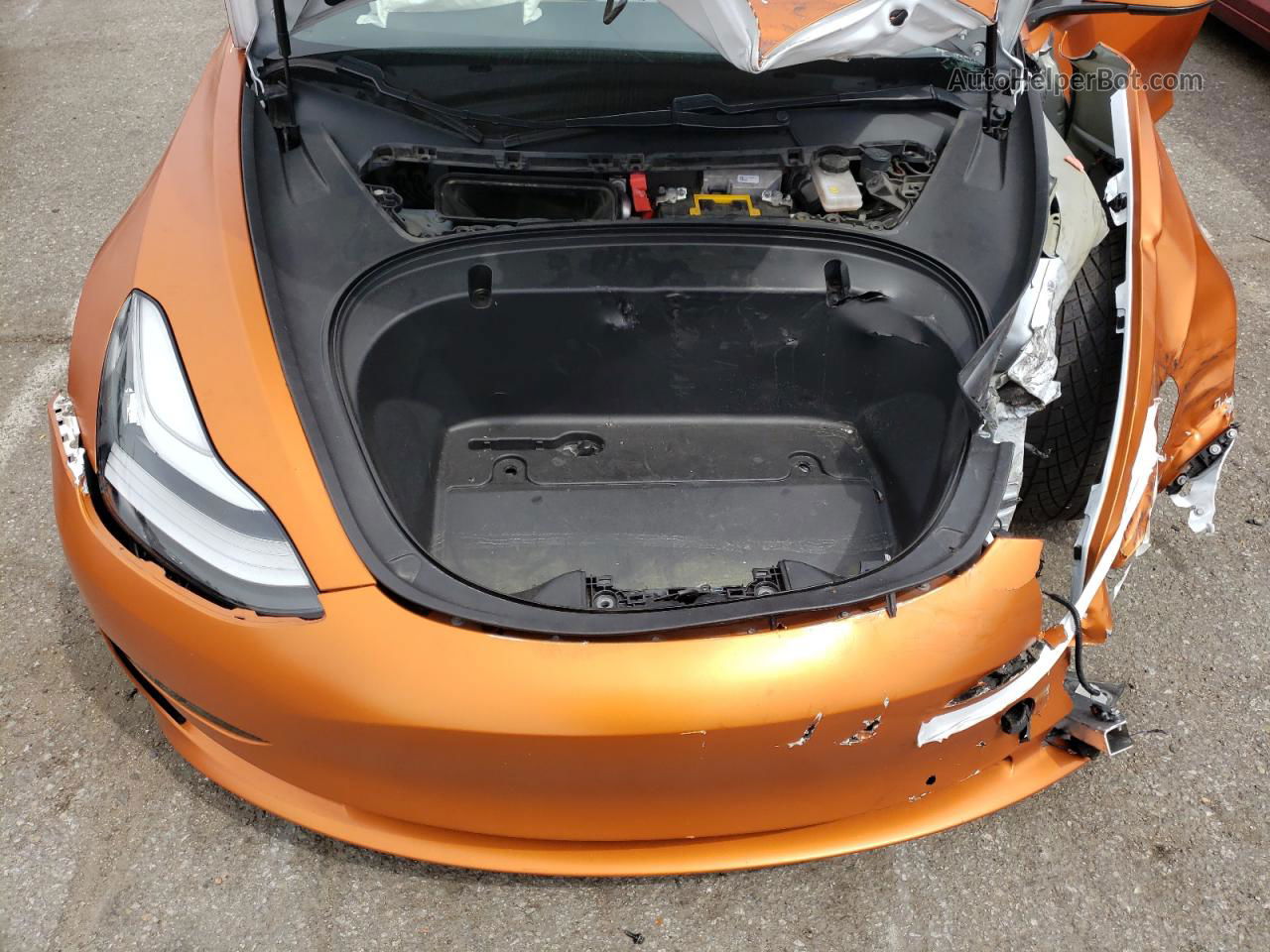 2020 Tesla Model 3  Orange vin: 5YJ3E1EB7LF735708