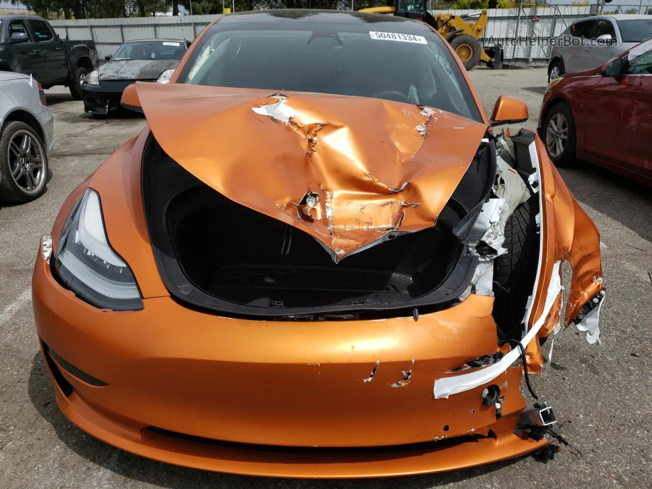 2020 Tesla Model 3  Orange vin: 5YJ3E1EB7LF735708