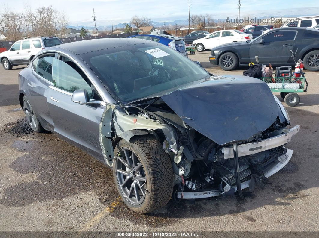 2020 Tesla Model 3 Long Range Dual Motor All-wheel Drive Gray vin: 5YJ3E1EB7LF790398