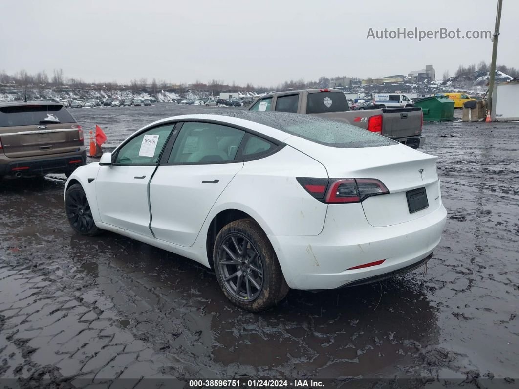 2021 Tesla Model 3 Long Range Dual Motor All-wheel Drive White vin: 5YJ3E1EB7MF094903