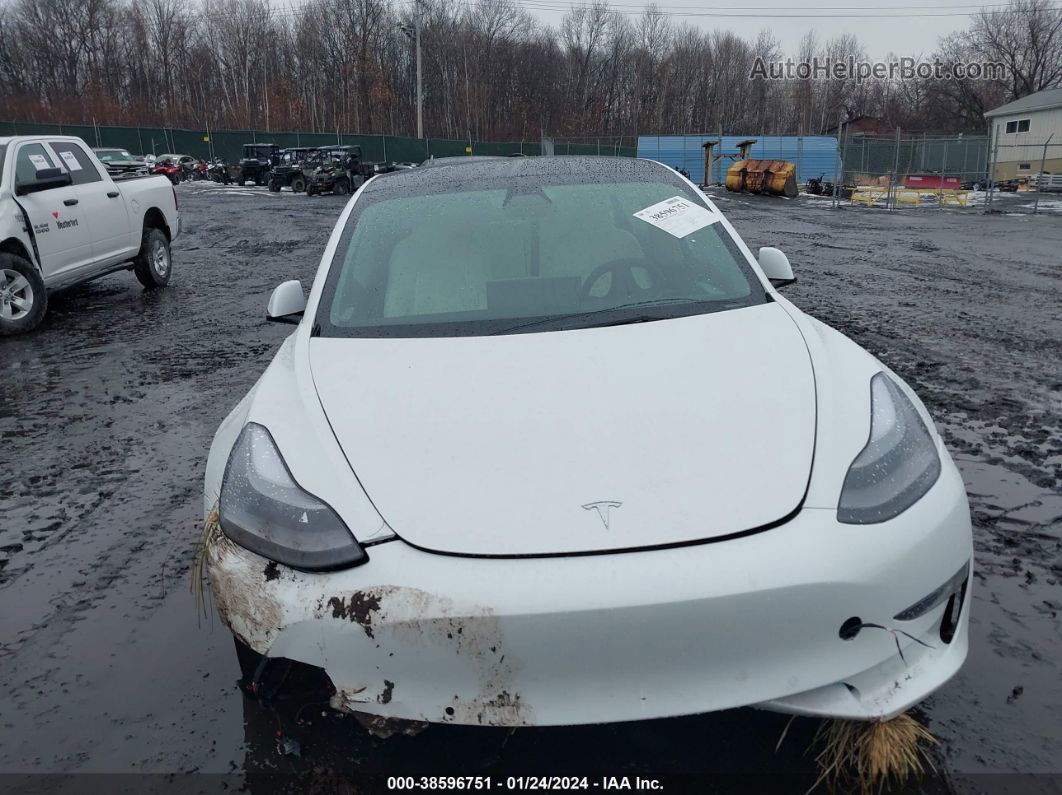 2021 Tesla Model 3 Long Range Dual Motor All-wheel Drive White vin: 5YJ3E1EB7MF094903