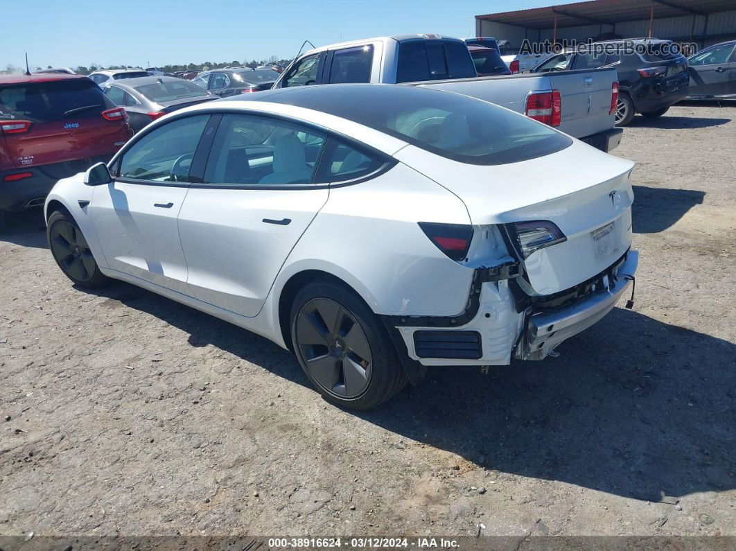 2021 Tesla Model 3 Long Range Dual Motor All-wheel Drive White vin: 5YJ3E1EB7MF919211