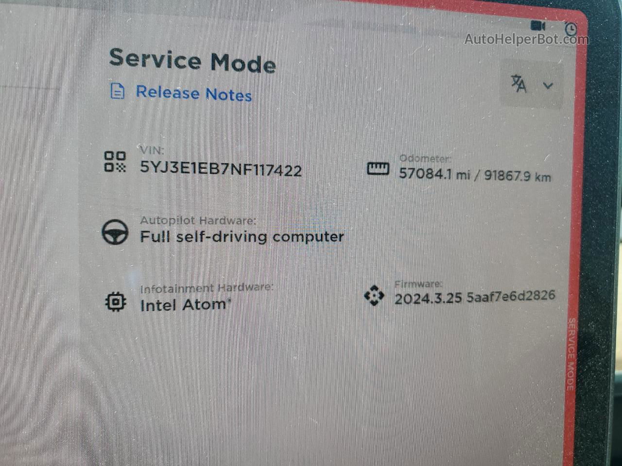 2022 Tesla Model 3  Red vin: 5YJ3E1EB7NF117422