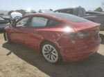 2022 Tesla Model 3  Red vin: 5YJ3E1EB7NF130123