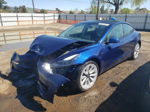 2022 Tesla Model 3  Blue vin: 5YJ3E1EB7NF144202