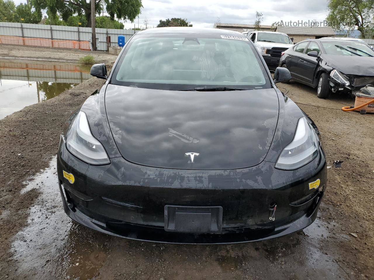 2022 Tesla Model 3  Black vin: 5YJ3E1EB7NF297145