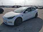 2022 Tesla Model 3  White vin: 5YJ3E1EB7NF311786