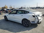 2022 Tesla Model 3  White vin: 5YJ3E1EB7NF311786