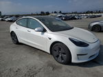 2022 Tesla Model 3  White vin: 5YJ3E1EB7NF311786