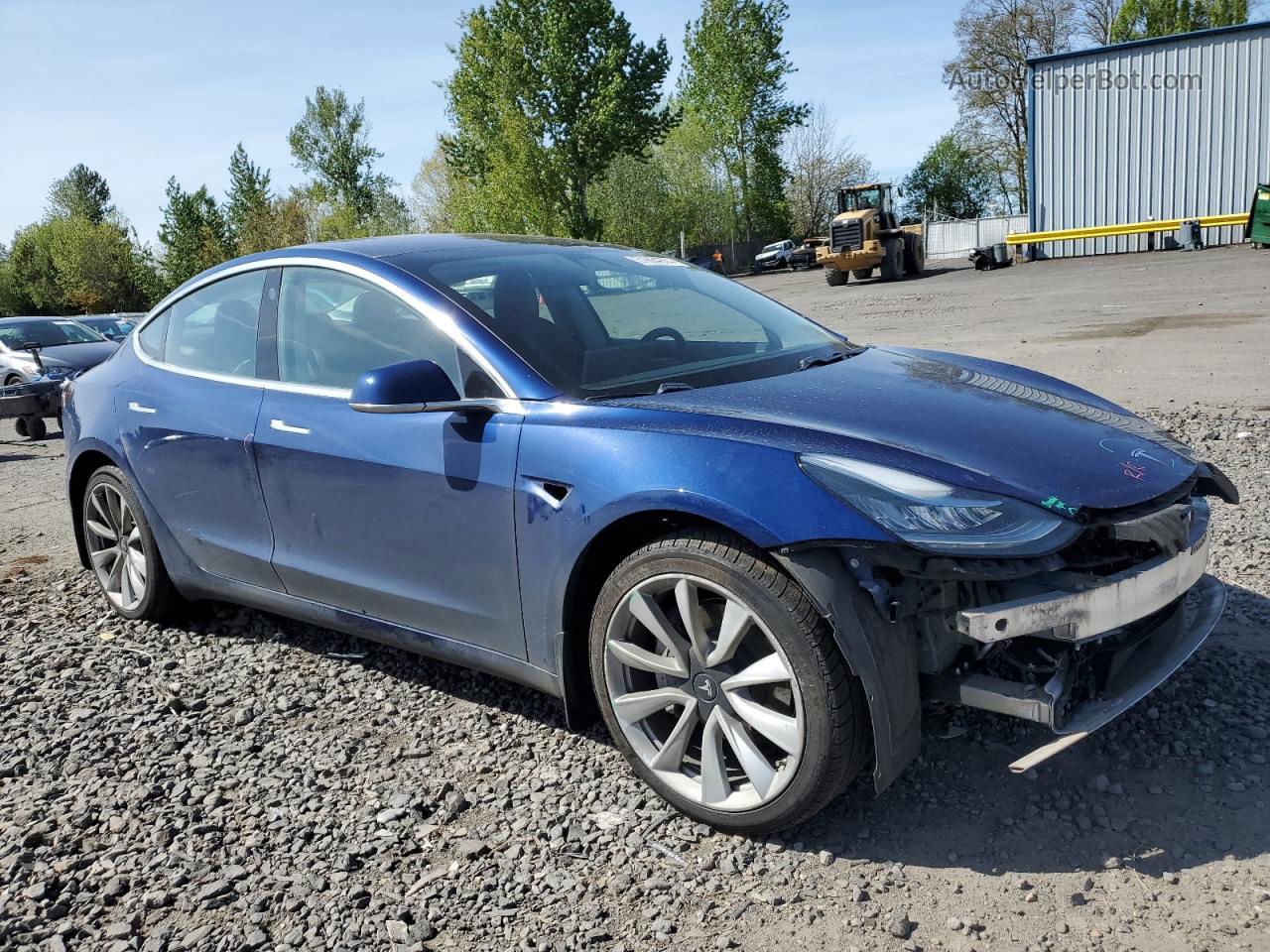 2018 Tesla Model 3  Blue vin: 5YJ3E1EB8JF063610